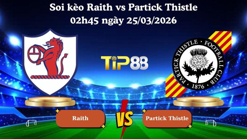 soi kèo Raith vs Partick Thistle 02h45 ngày 25/03/2026