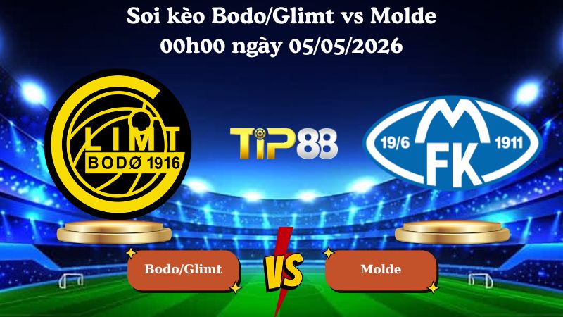 soi kèo Bodo/Glimt vs Molde 00h00 ngày 05/05/2026