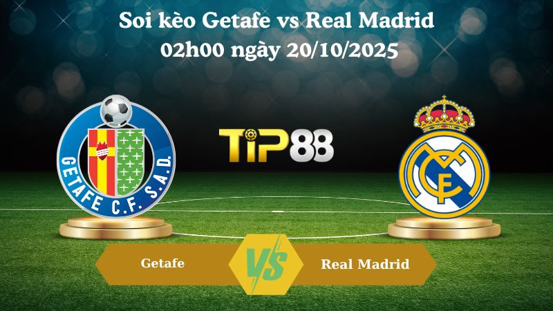 Soi kèo Getafe vs Real Madrid 02h00 ngày 20/10/2025