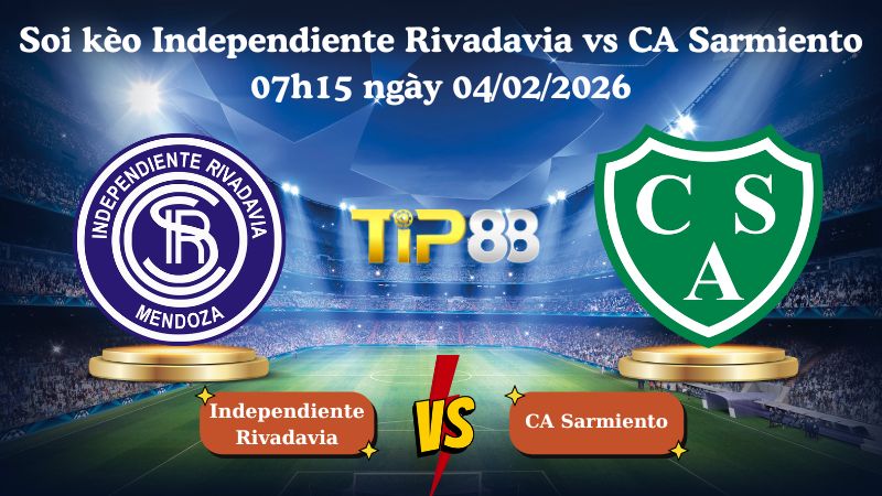soi kèo Independiente Rivadavia vs CA Sarmiento 07h15 ngày 04/02/2026