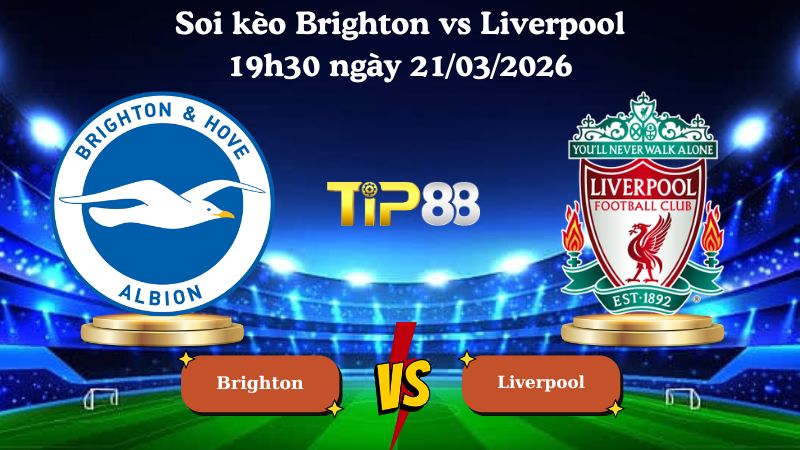 soi kèo Brighton vs Liverpool 19h30 ngày 21/03/2026