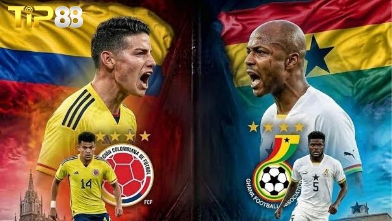 Lịch sử đối đầu giữa Colombia vs Ghana