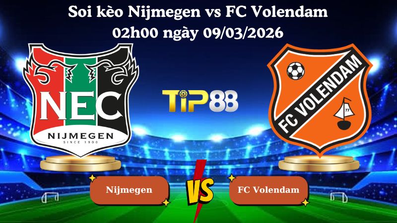 soi kèo Nijmegen vs FC Volendam 02h00 ngày 09/03/2026
