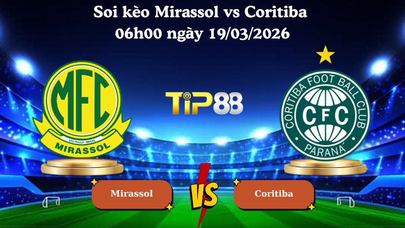 Nhận định soi kèo Mirassol vs Coritiba 06h00 ngày 19/03/2026