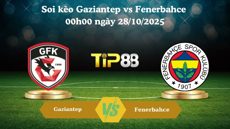 Soi kèo Gaziantep vs Fenerbahce 00h00 ngày 28/10/2025