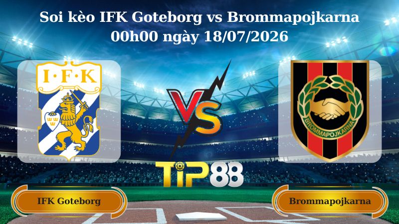 soi kèo IFK Goteborg vs Brommapojkarna 00h00 ngày 18/07/2026