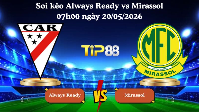 soi kèo Always Ready vs Mirassol 07h00 ngày 20/05/2026