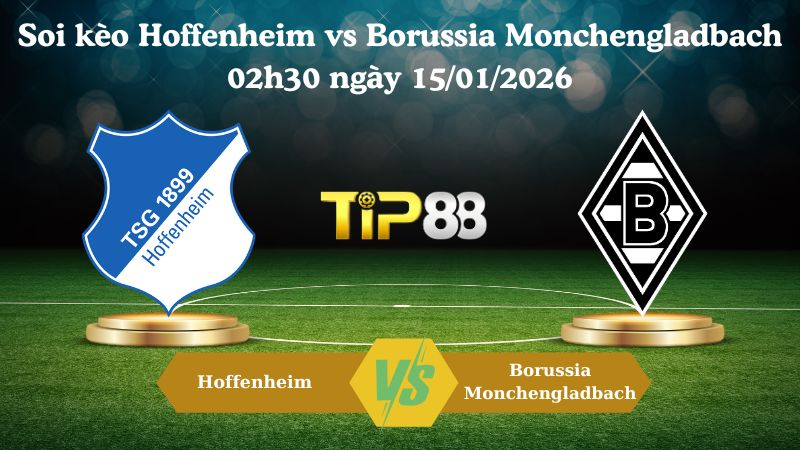 soi kèo Hoffenheim vs Borussia Monchengladbach 02h30 ngày 15/01/2026