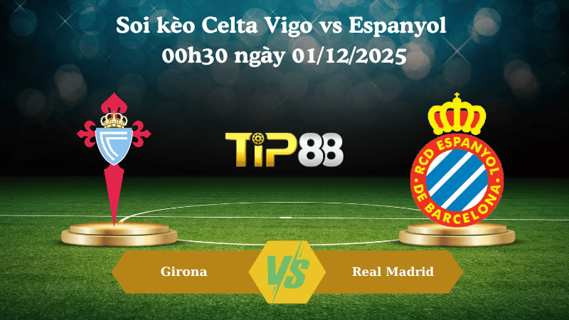 Nhận định soi kèo Celta Vigo vs Espanyol 00h30 ngày 01/12/2025