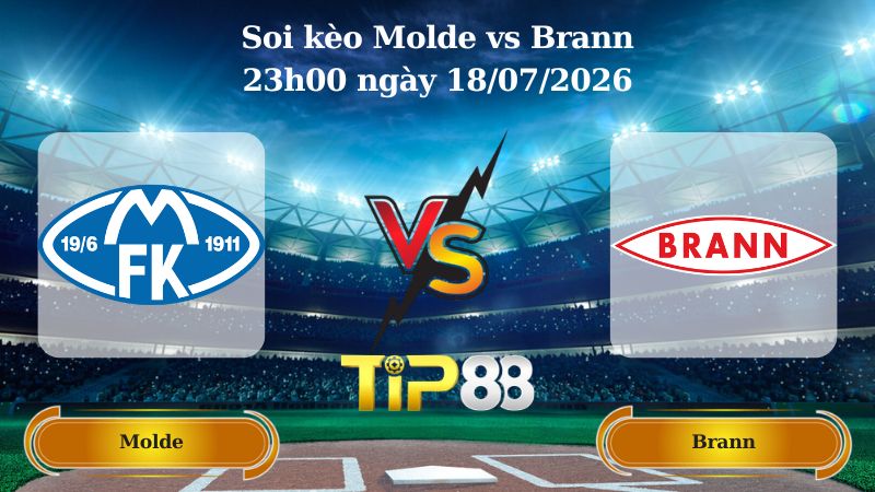 soi kèo Molde vs Brann 23h00 ngày 18/07/2026
