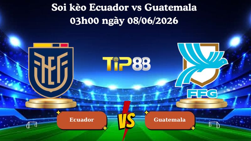 Nhận định soi kèo Ecuador vs Guatemala 03h00 ngày 08/06/2026
