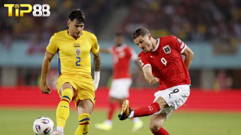 Phong độ của Romania vs Áo