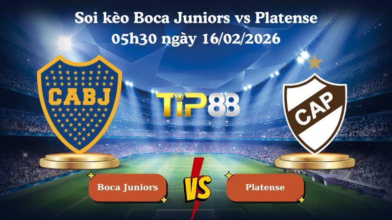 soi kèo Boca Juniors vs Platense 05h30 ngày 16/02/2026