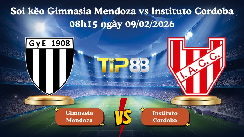 soi kèo Gimnasia Mendoza vs Instituto Cordoba 08h15 ngày 09/02/2026