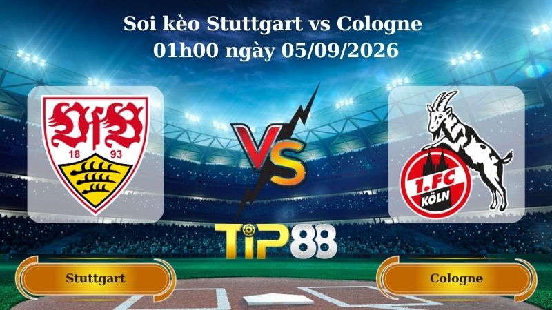 Nhận định soi kèo Stuttgart vs Cologne 01h00 ngày 05/09/2026