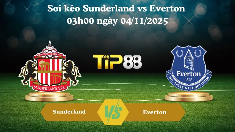 Nhận định soi kèo Sunderland vs Everton 03h00 ngày 04/11/2025 – Ngoại hạng Anh 