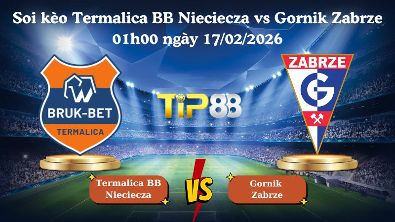 soi kèo Termalica BB Nieciecza vs Gornik Zabrze 01h00 ngày 17/02/2026