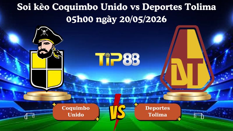 soi kèo Coquimbo Unido vs Deportes Tolima 05h00 ngày 20/05/2026