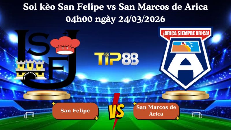 soi kèo San Felipe vs San Marcos de Arica 04h00 ngày 24/03/2026