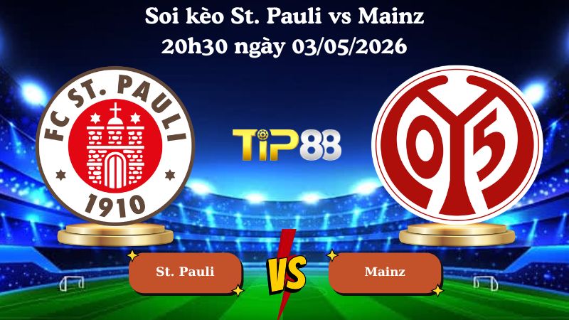 soi kèo St. Pauli vs Mainz 20h30 ngày 03/05/2026