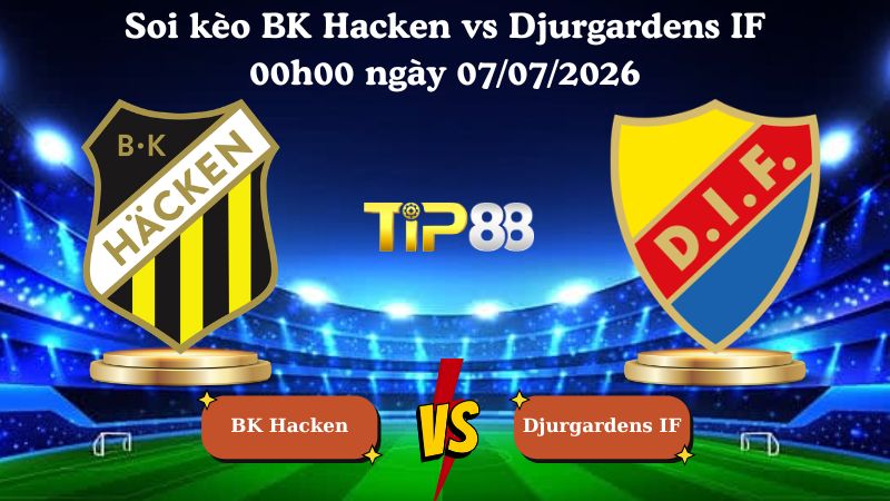soi kèo BK Hacken vs Djurgardens IF 00h00 ngày 07/07/2026