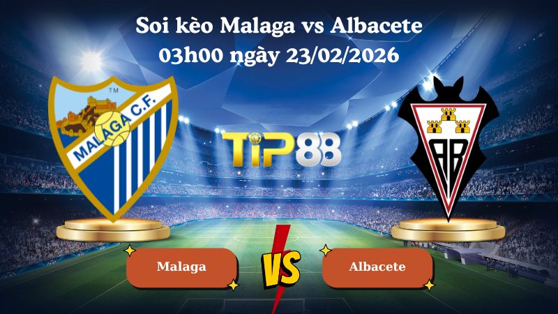 soi kèo Malaga vs Albacete 03h00 ngày 23/02/2026
