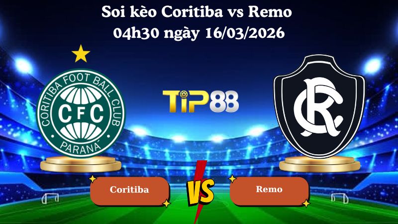 Soi kèo Coritiba vs Remo 04h30 ngày 16/03/2026