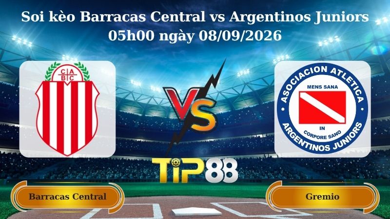 Nhận định soi kèo Barracas Central vs Argentinos Juniors 05h00 ngày 08/09/2026