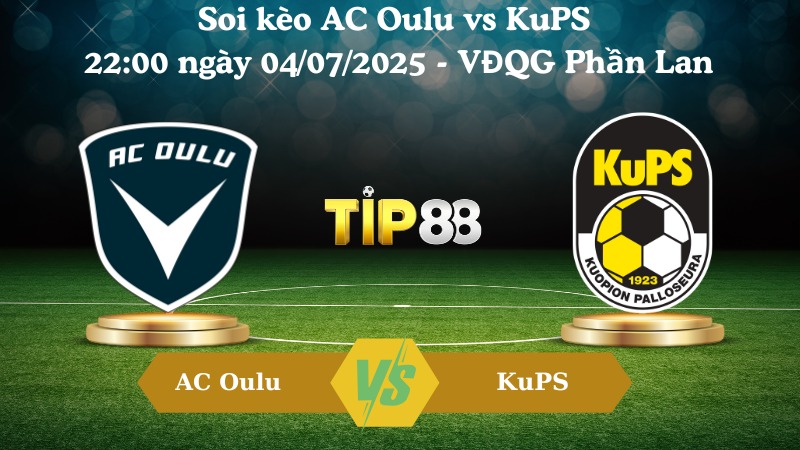 Nhận định soi kèo AC Oulu vs KuPS 22:00 ngày 04/07/2025 - VĐQG Phần Lan TIP88