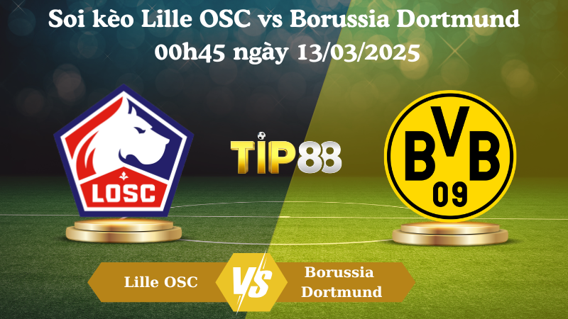 Nhận định soi kèo Lille OSC vs Borussia Dortmund 00h45 ngày 13/03/2025 - Champions League TIP88