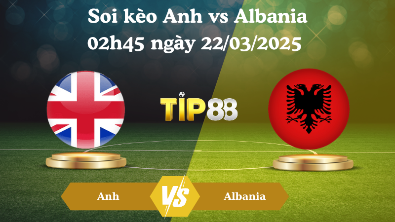 Nhận định soi kèo Anh vs Albania 02h45 ngày 22/03/2025 - Vòng loại World Cup 2026 TIP88