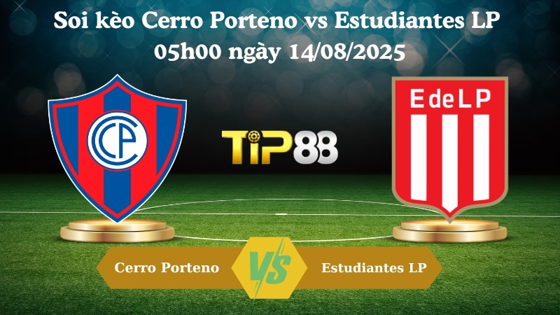Nhận định soi kèo Cerro Porteno vs Estudiantes LP 05h00 ngày 14/08/2025 - Copa Libertadores  TIP88