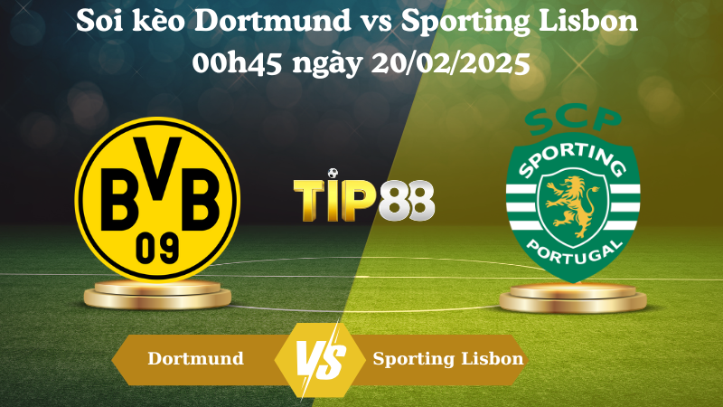 Nhận định soi kèo Dortmund vs Sporting Lisbon 00h45 ngày 20/02/2025 - Champions League TIP88