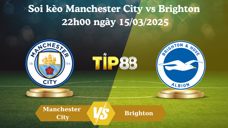Nhận định soi kèo Manchester City vs Brighton 22h00 ngày 15/03/2025 - Ngoại Hạng Anh TIP88