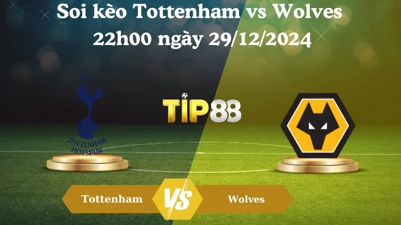 Nhận định soi kèo Tottenham vs Wolves 22h00 ngày 29/12/2024 – Ngoại Hạng Anh TIP88